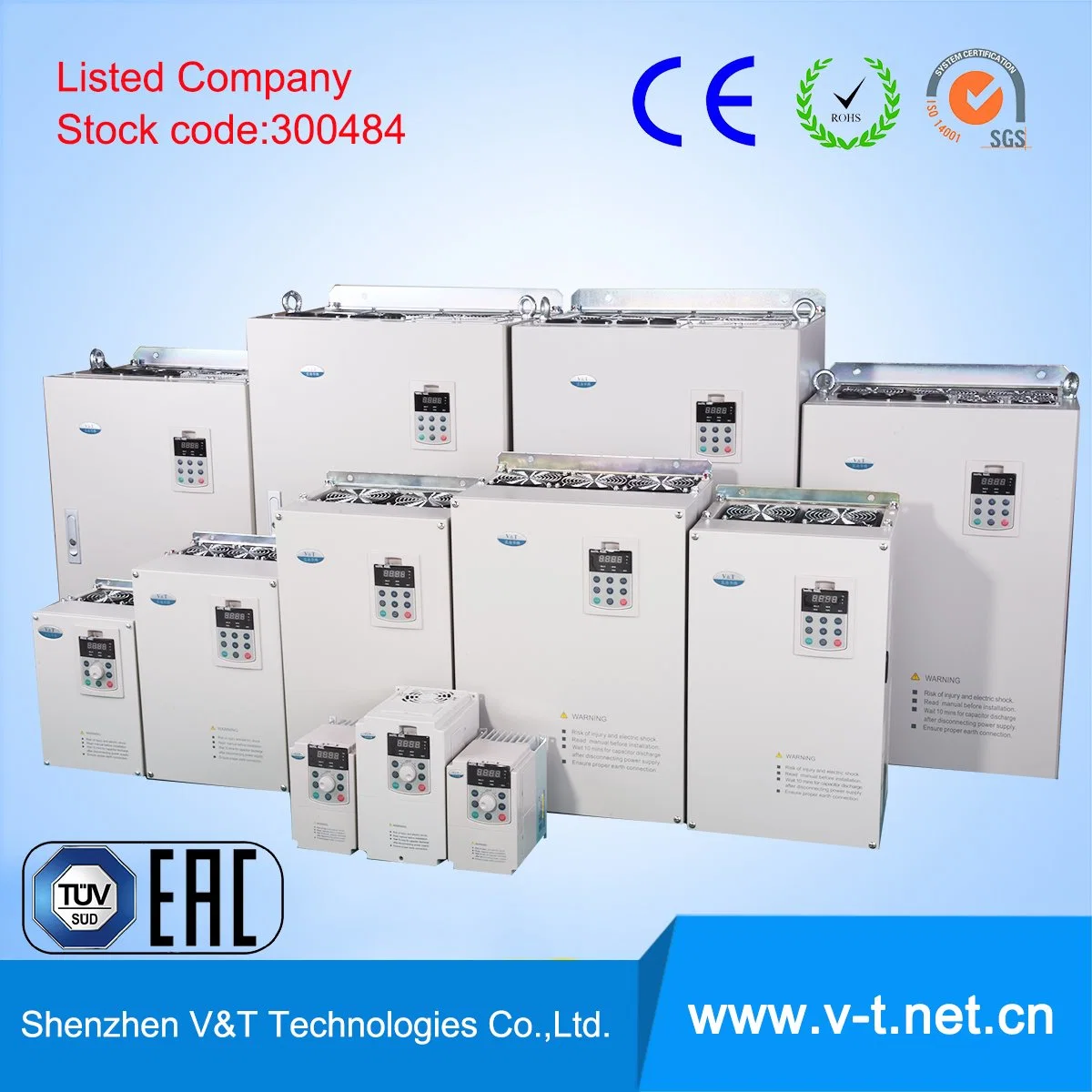 Los convertidores de frecuencia AC Drive Series V&amp;T -China, más amplia gama 0.4kw-3000kw