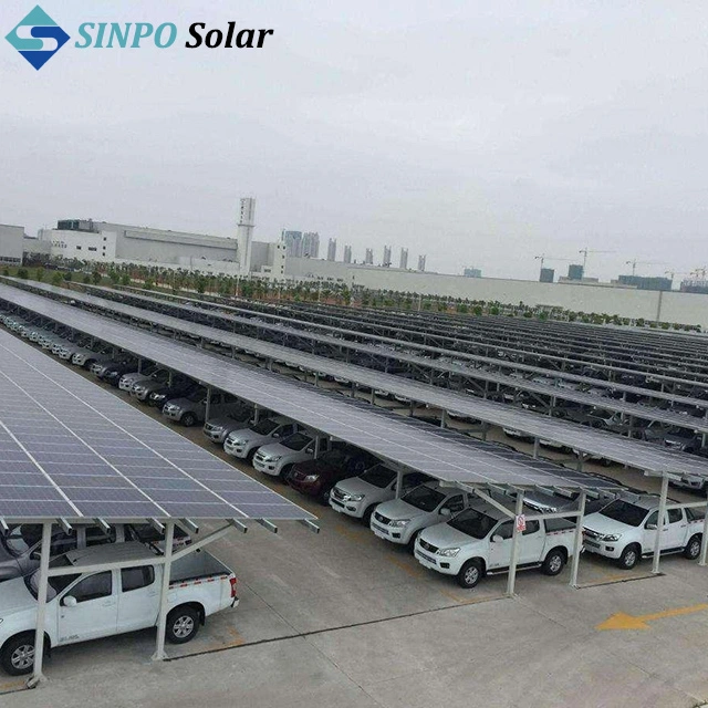 Solar PV Car Parking Stainless Steel Carports Mounting Structure Car Shelter Metal Garages