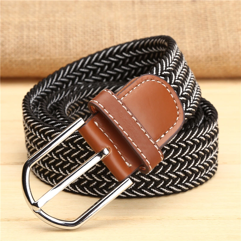 Environmental Protection Material Fabric Belts Braid Elastic Belt Men's Women's Belt Weaving Wholesale/Supplier Factory