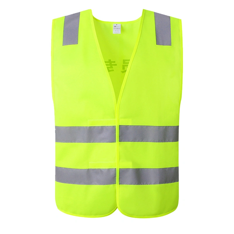 Fluorescent Construction Airport Safety Officer Work Safety Vest with Logo