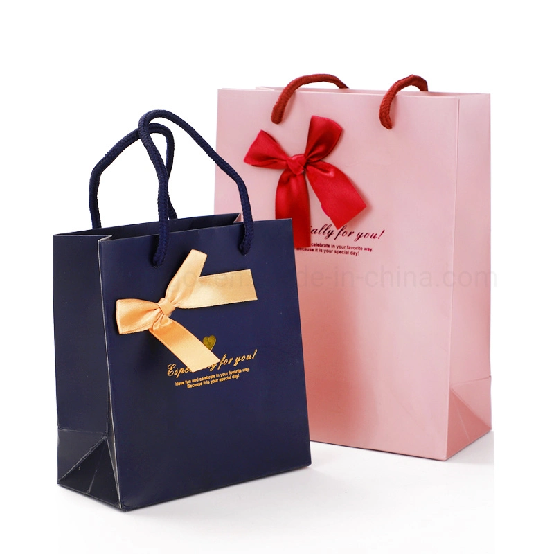 Custom Eco Friendly Packaging Bag Gift Jewelry Color Printed Shopping Bag