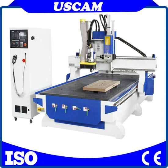 Atc CNC Center Engraving Machine with Drilling Head for Closet, Wardrobe, Cabinet and Wood Door