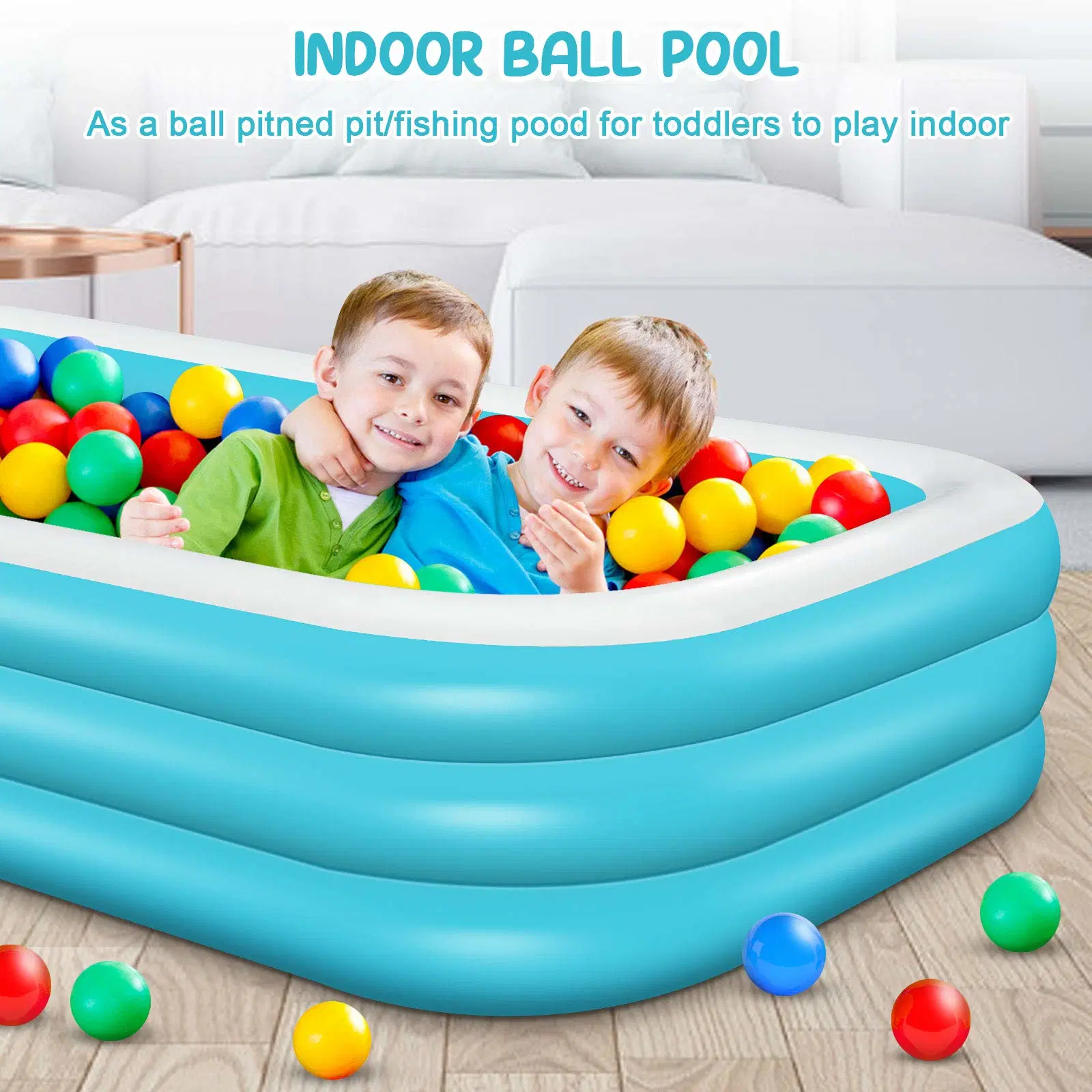 Easy to Assamble Rectangular Inflatable Pool for Children