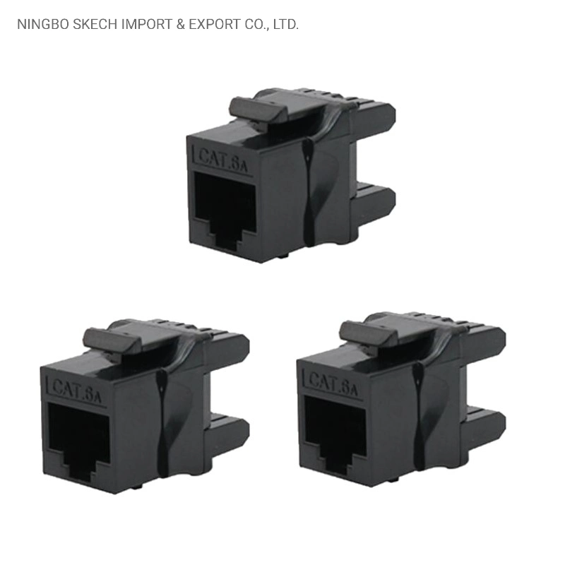 UTP CAT6A Keystone Jack RJ45 Keystone Jack Network Keystone RJ45 Ethernet Module 8p8c Connector Jack