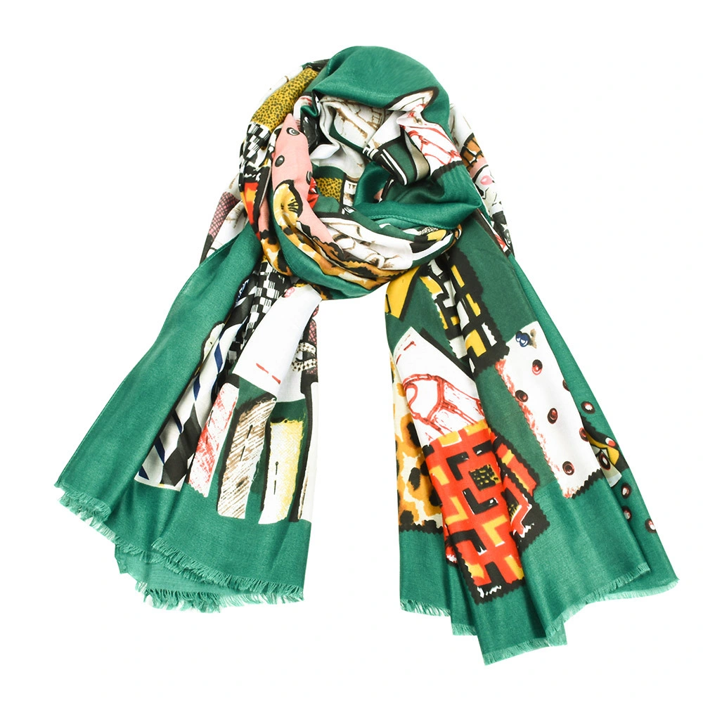 Ladies Fashion African Ethnic Patchwork Leopard Print Shawl Geometric Print Scarf Autumn Winter Muffler Headband Foulard Sjaal Warm Wrap Boho Hijiab Scarf