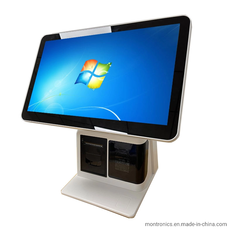 Kaufen 15,6 Zoll Touch All-in-One PC Double Screen Kasse mit Drucker und Infrarot-Scanning