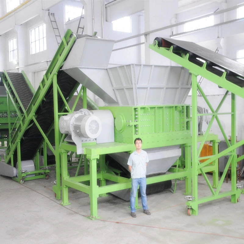 Truck Tyres Car Tires 5000kg Per Hour Waste Tyre Recycling Processing Line Tdf Tire Shredder
