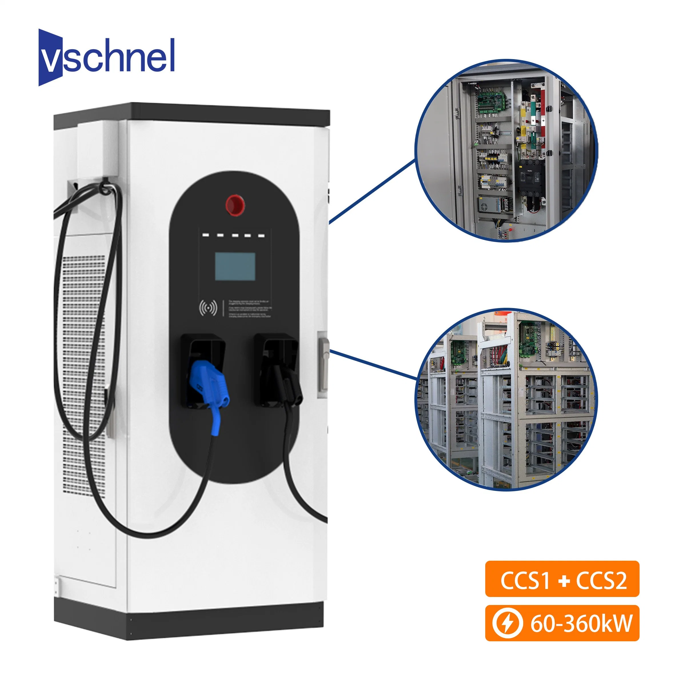 شاحن سريع لـ OEM ODM Ocpp1.6j 60kw إلى 360kw DC لـ سيارة EV ببطاقة RFID