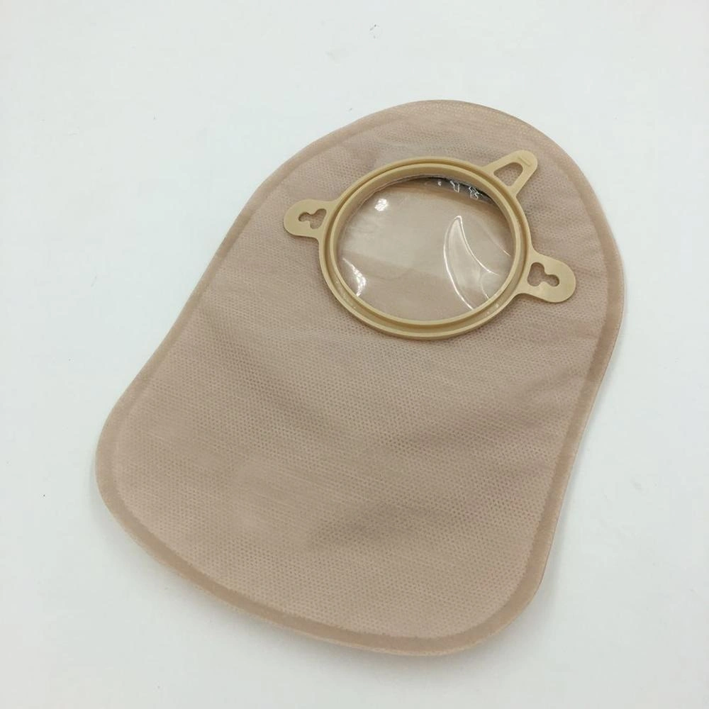 Consommables médicaux matériau non tissé Sac d'ostomie une pièce fermé