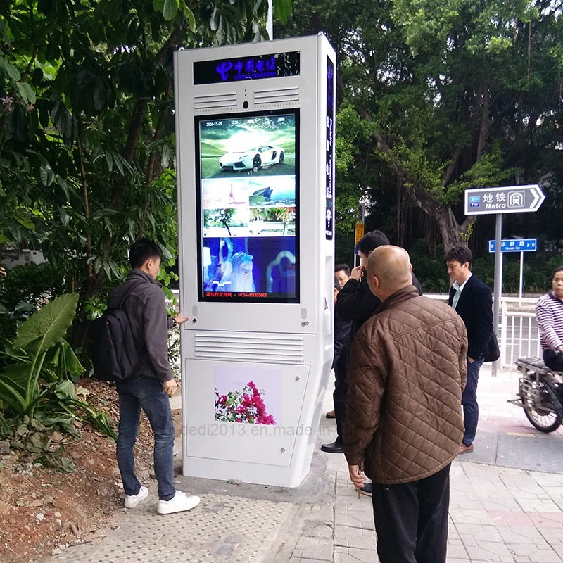 4K de 65 pulgadas de alto brillo al aire libre para todo clima Digital Signage Outdoor quiosco con 2.500 nits