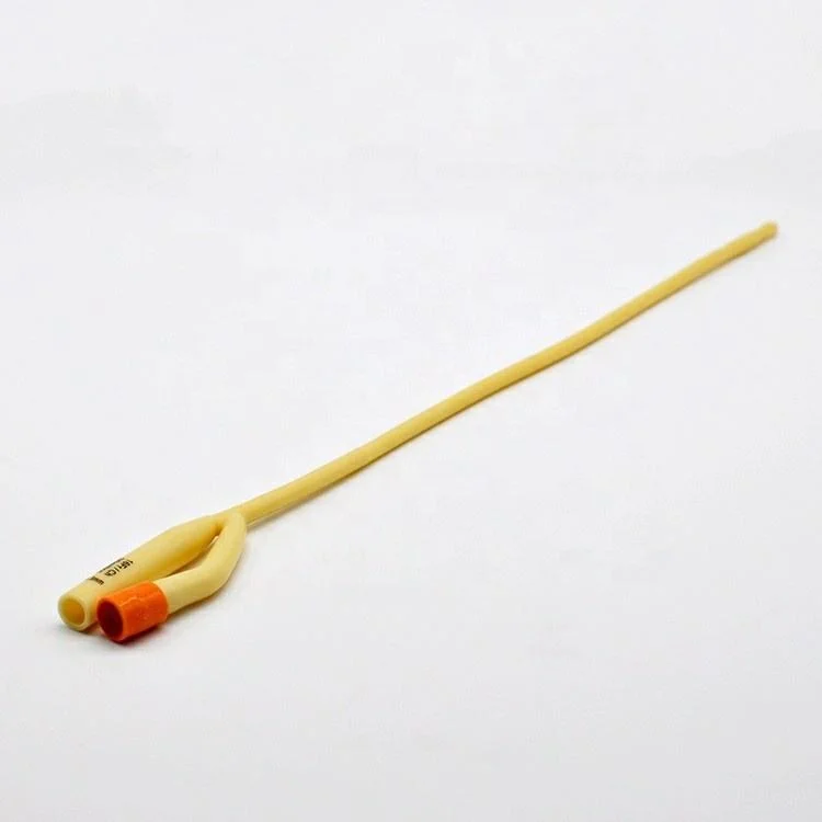 Medical Natural Latex Foley Urinary Catheter with Silicone Coated