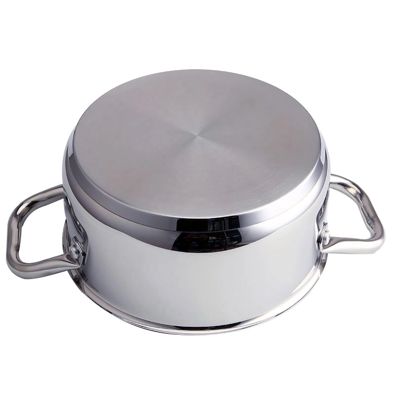 6PCS 304 Stainless Steel Cookware Set with Lid Factory Wholesale/Supplier Cooking Pot Kitchen Ware for Induction Gass All Stovetops 18/20/22cm