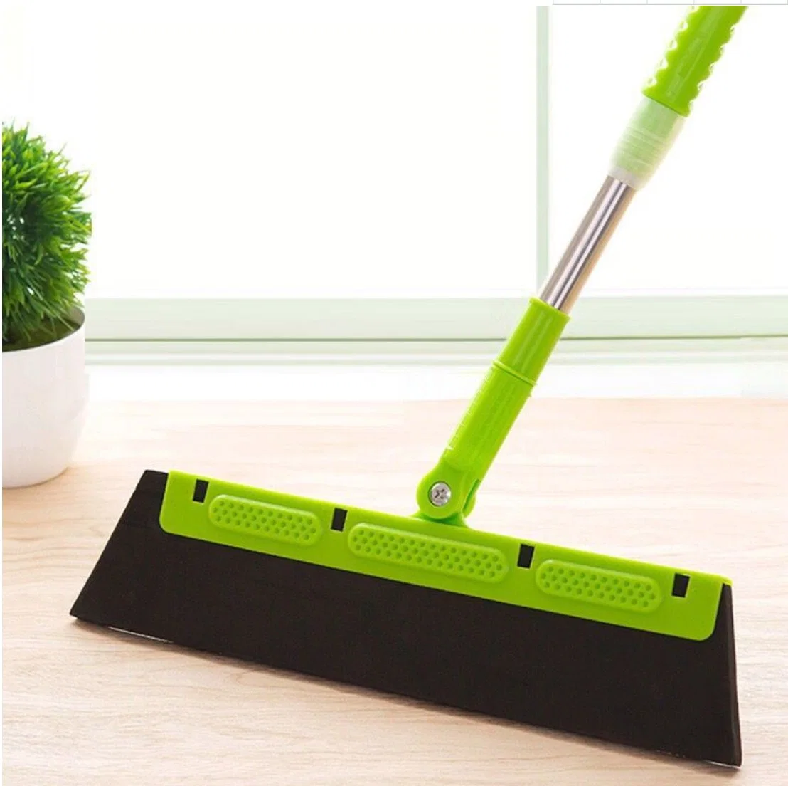 Multi-Functional Floor Scraping Mop Retractable Dust Free Scraper Sweeping Bathroom Toilet Wiper Removable Window Scraper