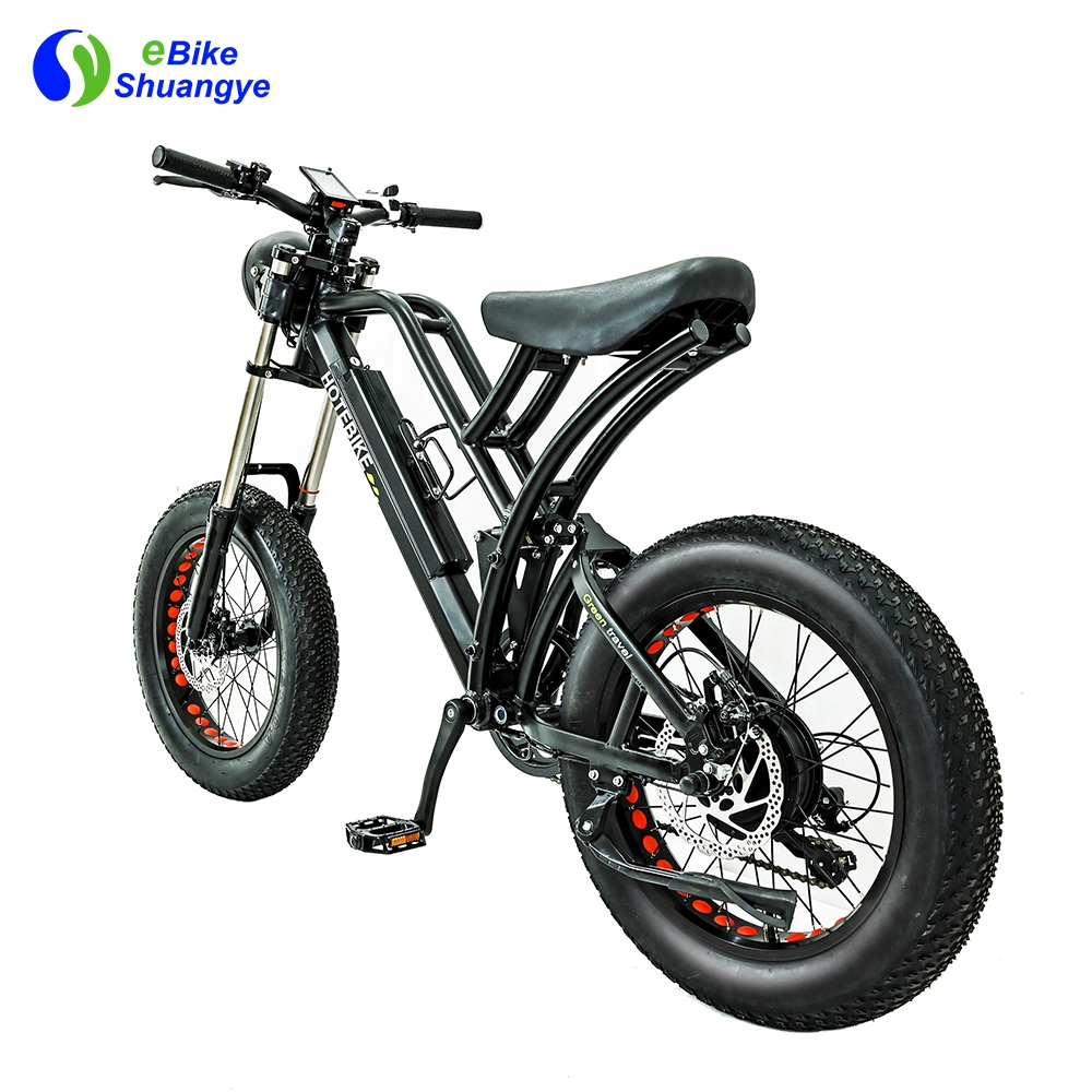 Suspensão completa personalizada de 20 polegadas Electric Aluguer de gordura Ebike Pneu 500W Motor de 750 W E SUJEIRA Bike