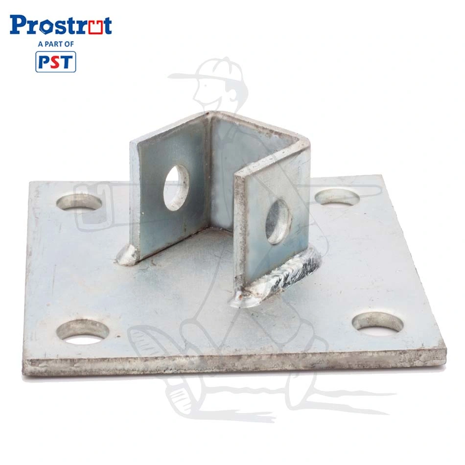 SS304/SS316 7 Hole Diagonal/Square Post Base for 1-5/8" Series Strut Channel