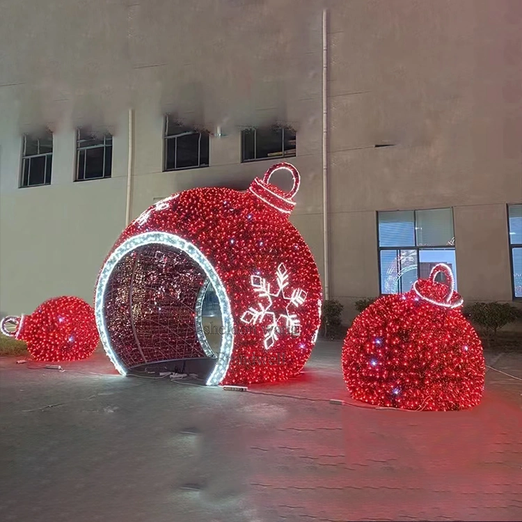 Rose hauteur de 3 m motif lumière Arch boule décorations de Noël pour Utilisation du festival
