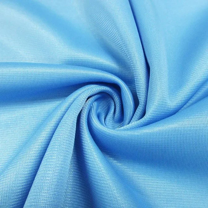 Semi-Gloss Superior Quality 160GSM 54X75D 100 Polyester Tricot Material for Track Suits School Uniforms