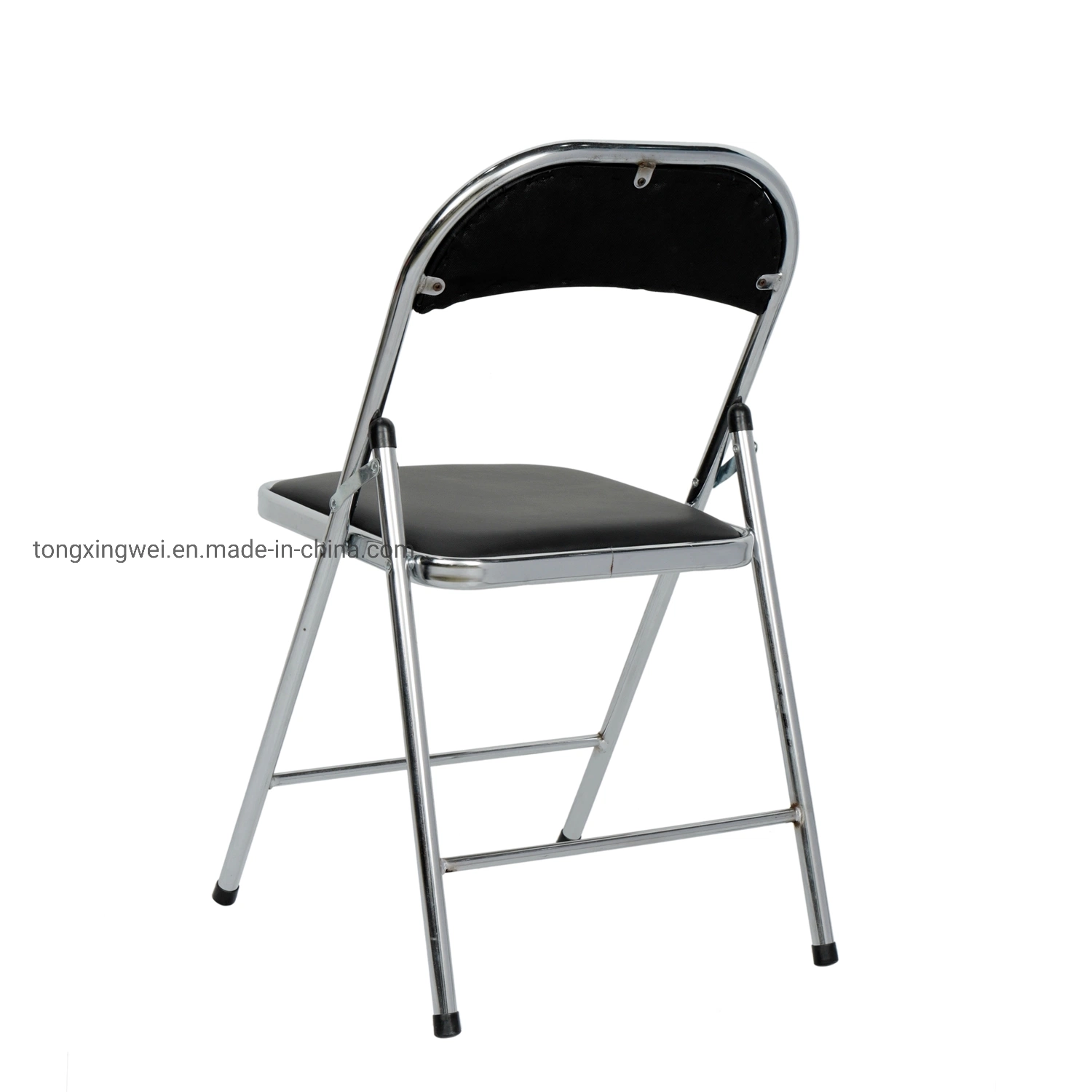 Steel Folding Chair with Cushioned Seat