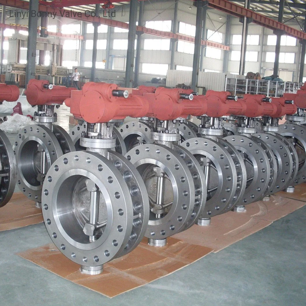 Large Size Ss Body Ss Disc Flange Type Triple Offset/ Eccentric Butterfly Valve