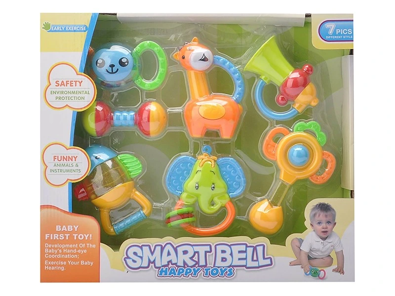 Newborn Baby Toys 0-12 Months Animal Plastic Rattle Mobile Bell Toy Infant Early Educational Toys (H11038099)