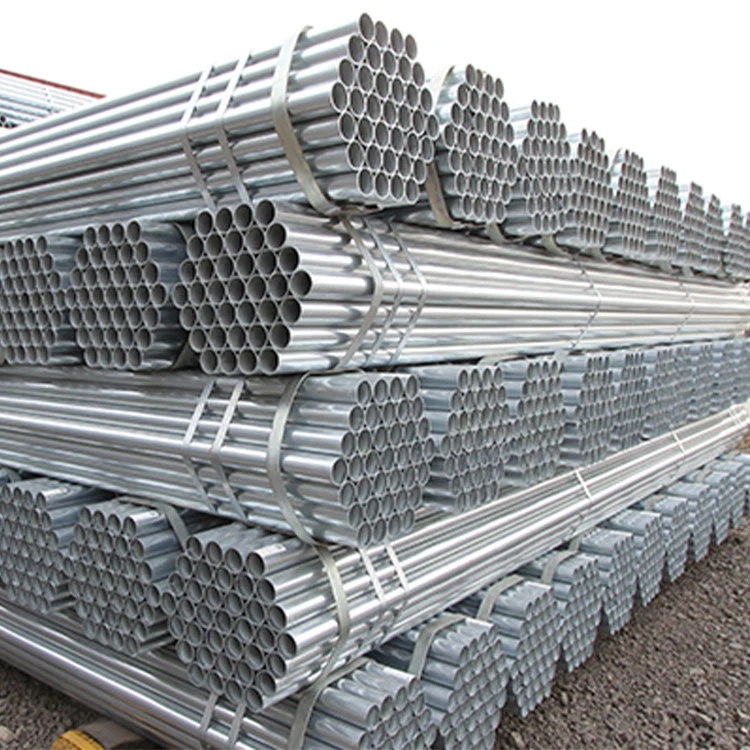 Acero ASTM A36 SS400 Pre-Galvanized caliente Tubo de acero del tubo de acero redondo Gi cruce