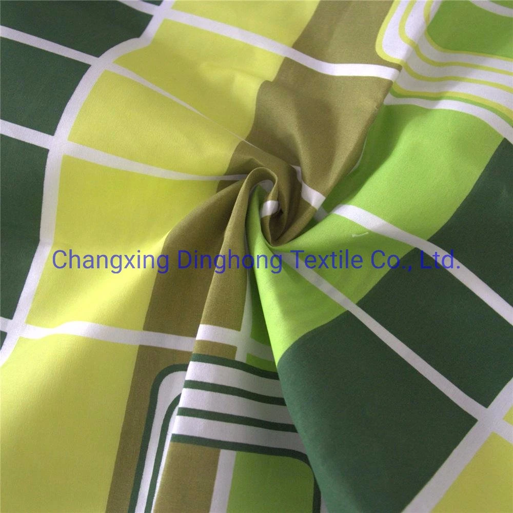 Woven Brushed Printed Polyester Bed Sheet Fabric Microfiber Textiles