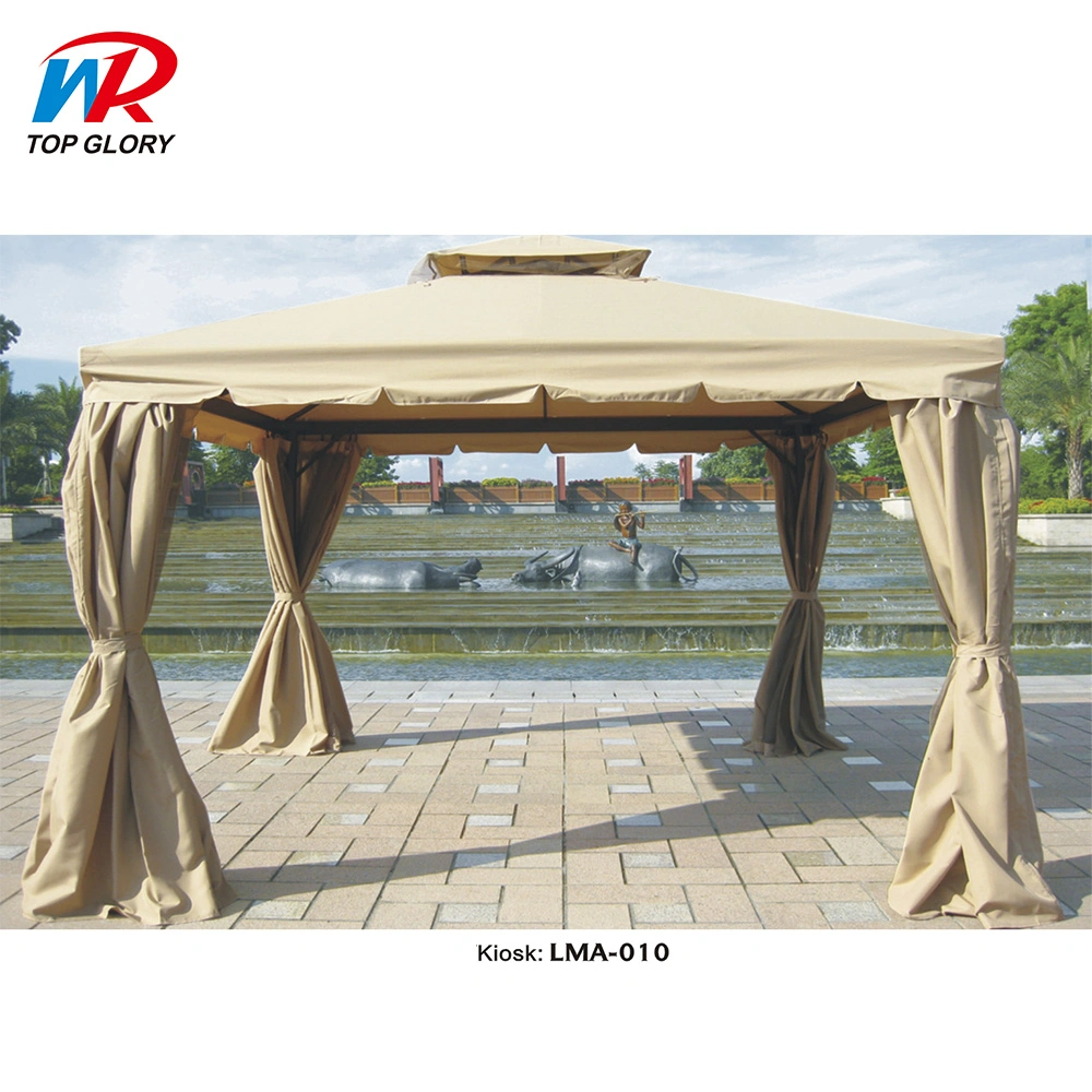 Jardín de aluminio Pérgola Gazebo impermeable