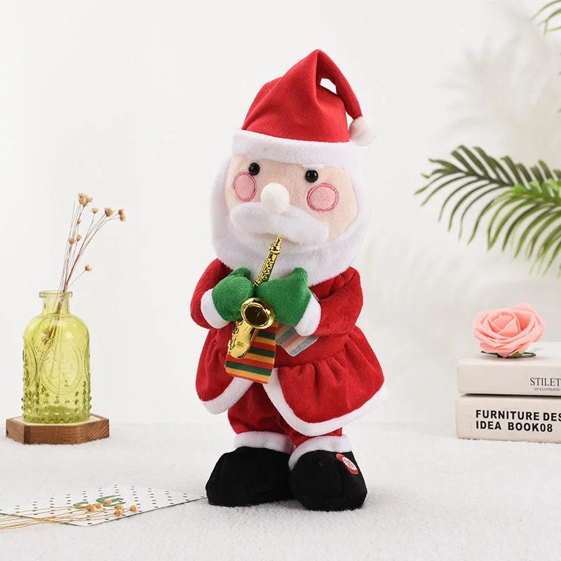 Christmas Dolls Gift Musical Dancing Electric Santa Claus Toy