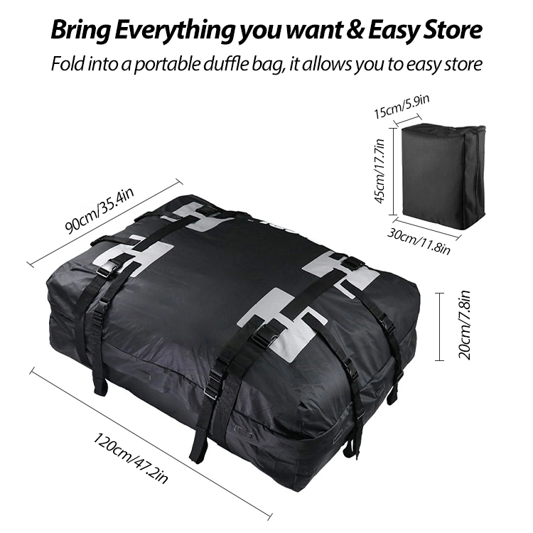 Kinggear Cargo Carrier Large Capacity Waterproof Travel Car Top Carrier Bag Car Roof Bag