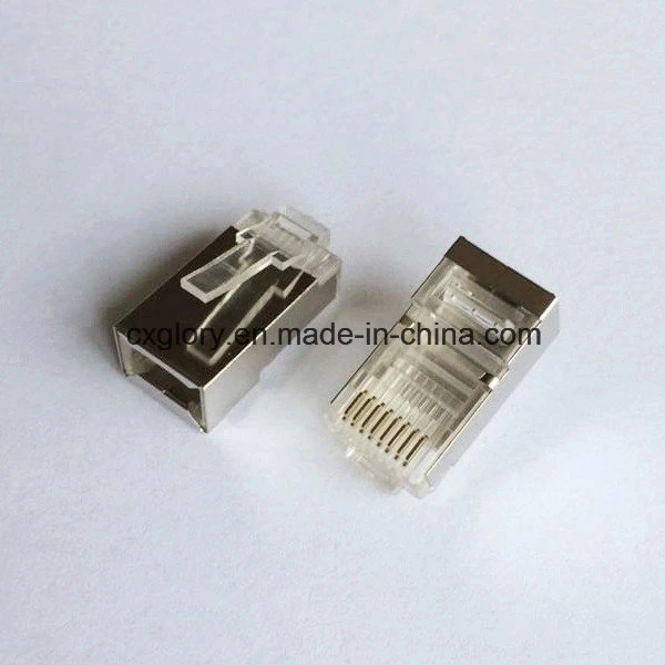 La garantía de calidad modulares UTP/conector macho de la cabeza de cristal Forrj-45 10p10c Cat 5e