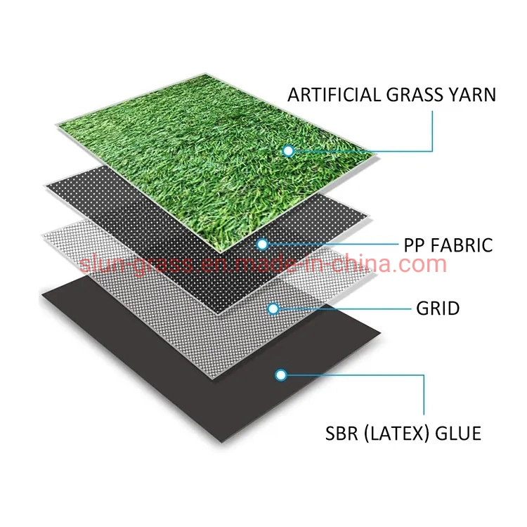 Le Gazon synthétique de haute qualité Décoration Vert Gazon artificiel épaissie de simulation de terrain de football sur gazon