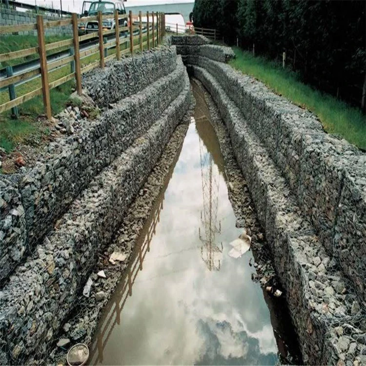 Schutz Am Flussufer, Hochwasserschutz, Flusslandschaft Gabion Mesh