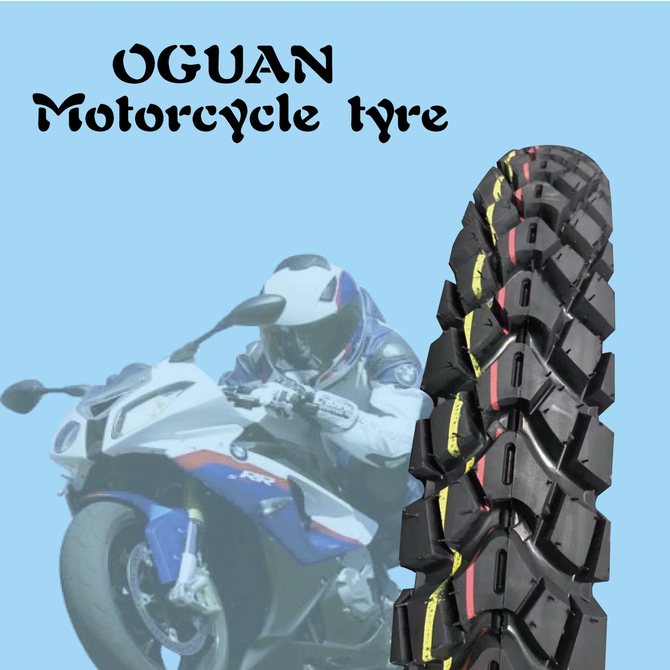 ISO9000 Certification Strong Body Bajaja Pattern Motorcycle Tubeless Tyre/Tire (300-17)