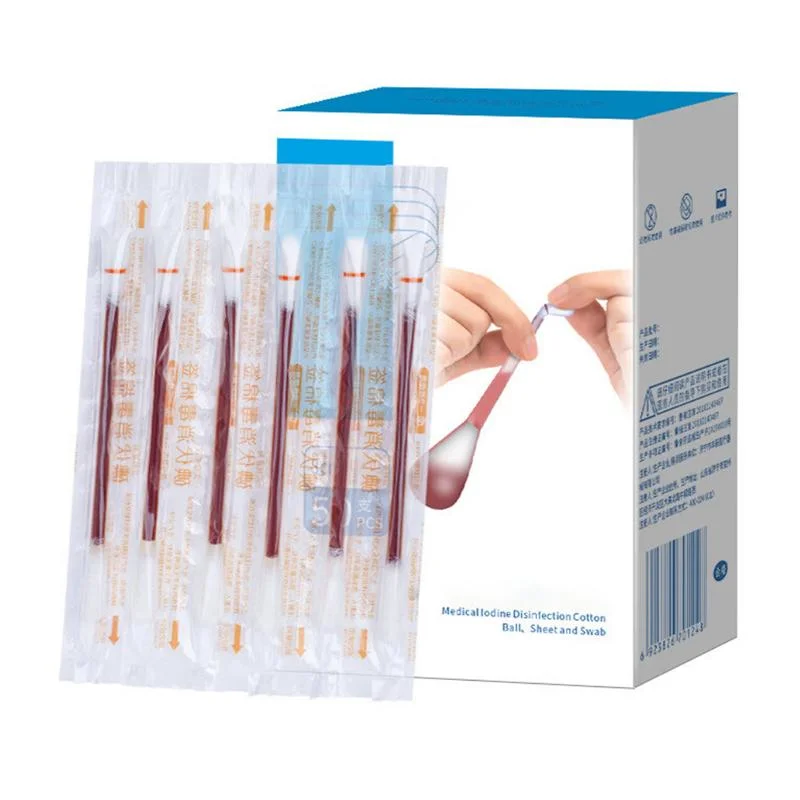 Sterile Disposable Povidone Iodine Cotton Swab Sticks