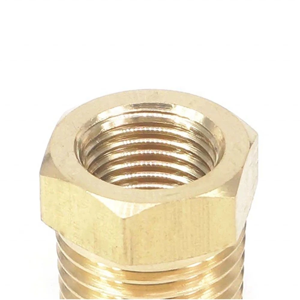 1/4 NPT-Stecker X 1/8 NPT-Buchse, Reduzierbuchse, Messing Anschlussadapter für Rohrverschraubung für Luft- und gasbetriebene Kraftstoffwässer