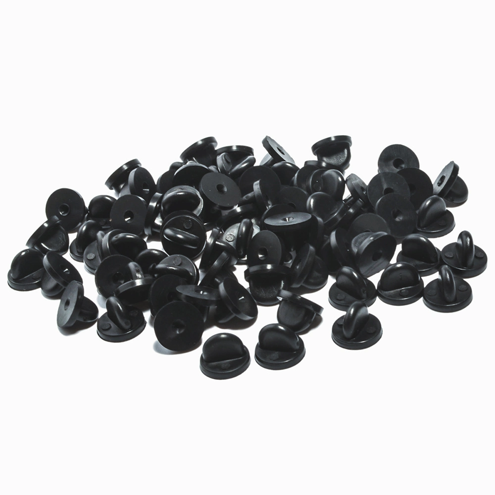 High quality/High cost performance Rubber Pin Backs PVC Lapel Clasps Colorful Rubber Clutch for Pin Post Badges