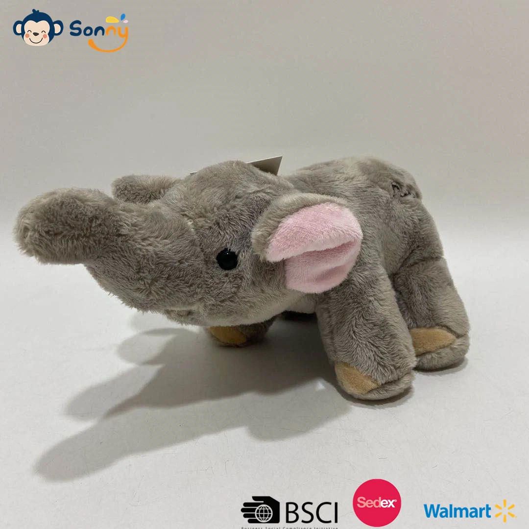 New Eco-Friendly Plush Recycled Material Animal Elephant Plush Toy Grs Audit