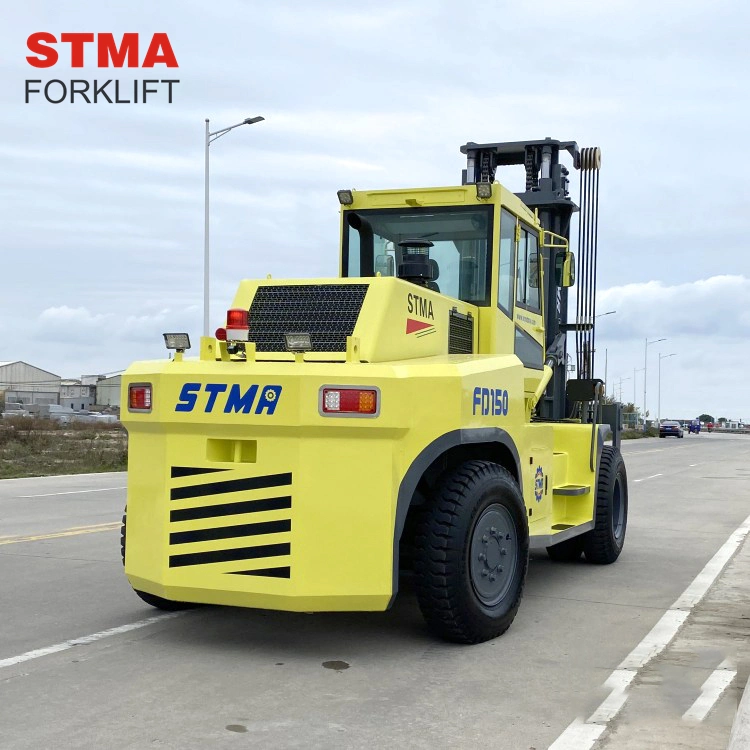 Stma Cheap Forklift Truck 13.5ton 15ton Forklift Truck Duplex Mast with Hydraulic Joystick and Air Conditioner