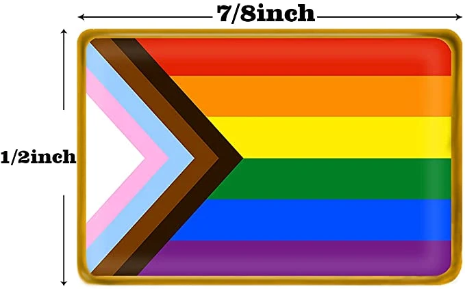 New Pride Design Clothing Work Custom Nurse Rainbow Flag Enamel Pins Gold Plated Badge with Packaging Box