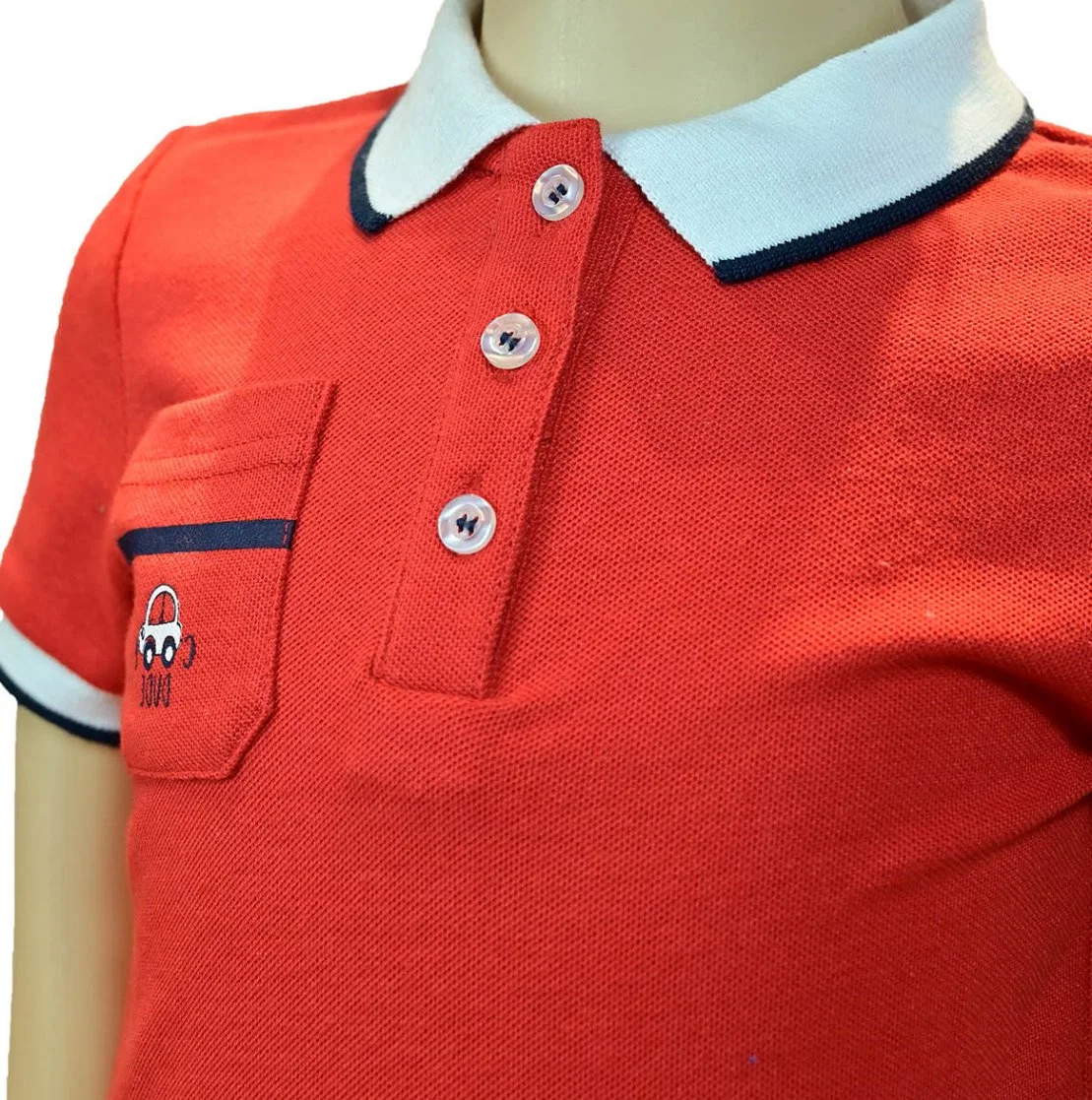 Custom Fashion Red Farbe Kid Wear Kleidung Kinder Polo T-Shirts