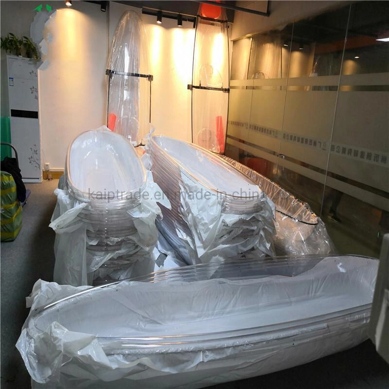 Customized Length 333cm Couple White Clear Boat on Sea