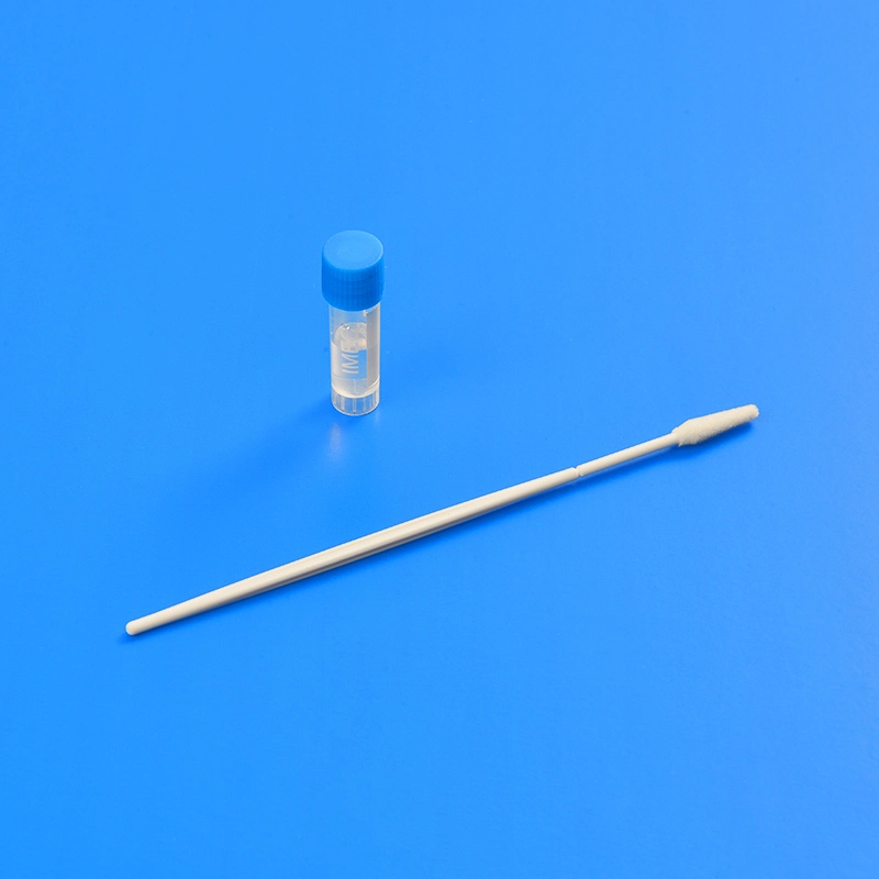 Medical Disposable Gynecological Exam DNA Test Sterile Hpv Test Cervical Swab Nylon Flocked Swab Kit