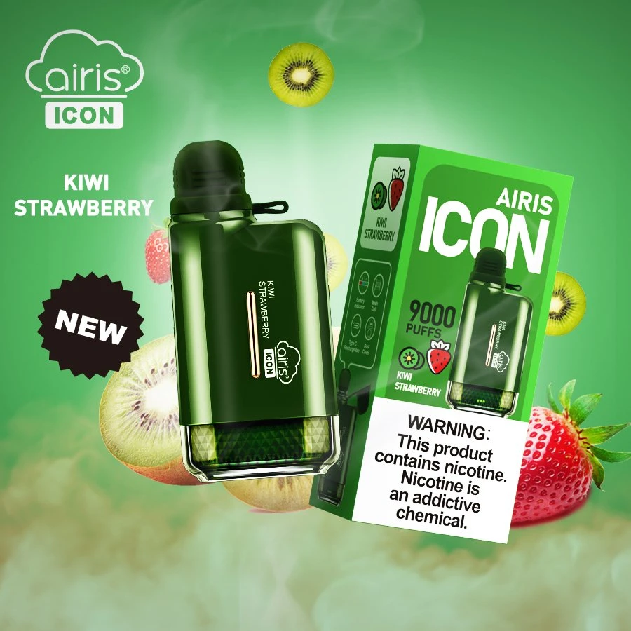 Airis Icon 9000 Puffs Disposable VAPE Pod Mayoreo Factory E-CIG AIM Fire OEM/ODM Colorful Glowing lápiz VAPE con bobina de malla Sabor personalizado