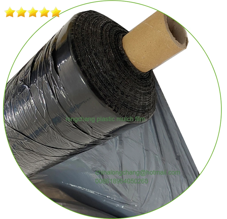 20 25 30 35 40 50 Micron Silver Black Agricultural PE Plastic Mulch Sheets for Prevention Grass Growth