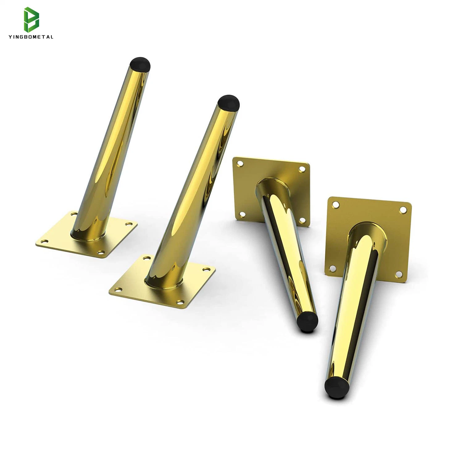 Precios baratos de hierro dorado personalizado muebles metálicos de acero inoxidable accesorios de las piezas de hardware