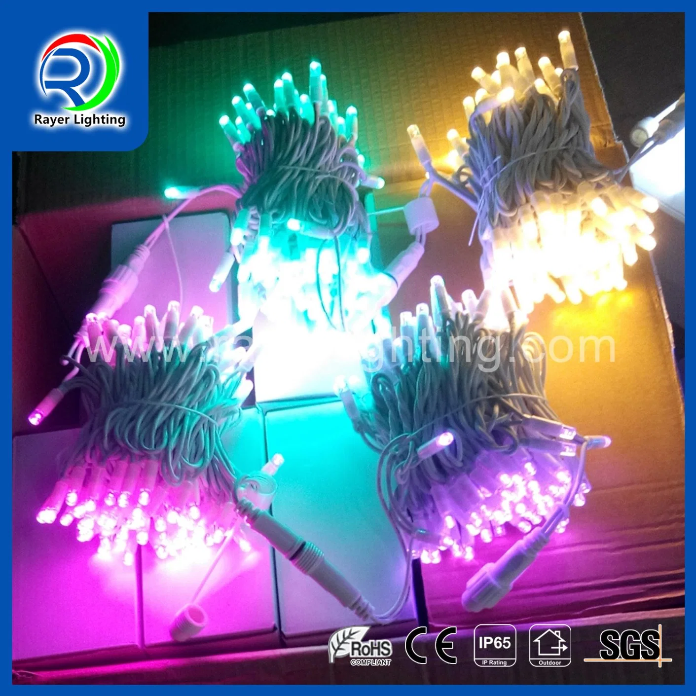 IP65 Outdoor Waterproof Rubber Wire Christmas String Lights