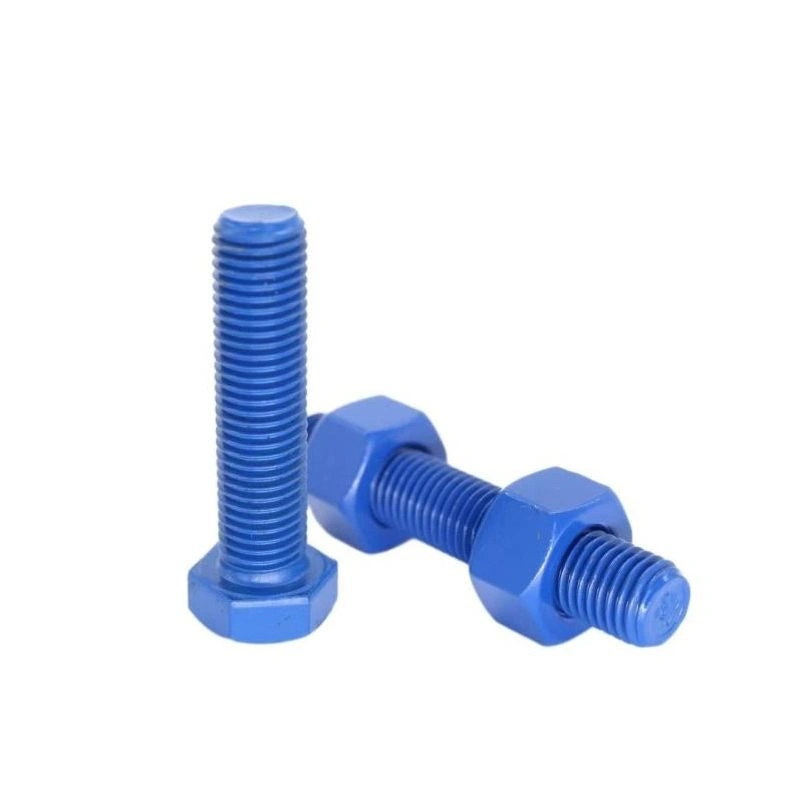 Xylan (PTFE) Coated ASTM A490 Heavy Hex Structural Bolts