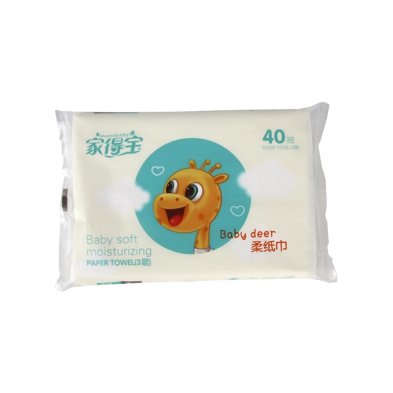 Safety Soft Environmental and Healthy Practical Moisturizing Facial Tissue