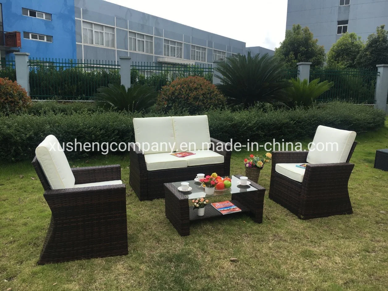 Garden Rattan Chair Table Set Modern Garden Restaurant Outdoor Patio Furniture