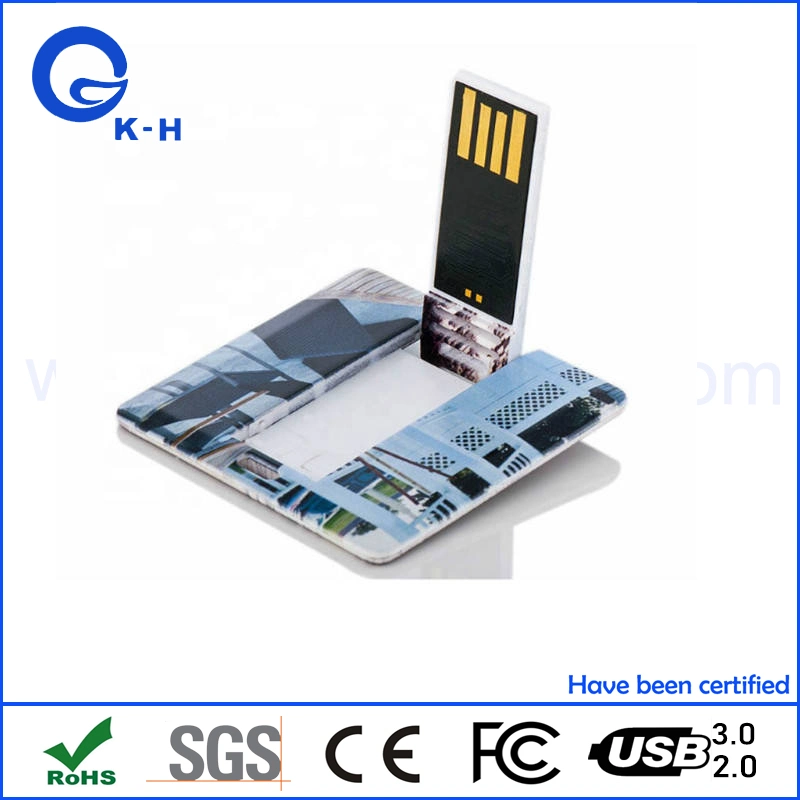 محرك أقراص USB 2.0 3.0 Flash Card من نوع بطاقة مربعة للحصول على هدية